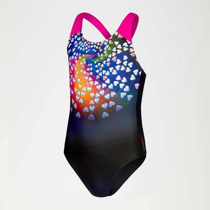 Speedo Digital Placement Splashback 5-6 Jahre 4738 Black/Punchy Pink/Blue Fl, 5-6 Jahre 4738 Black/P