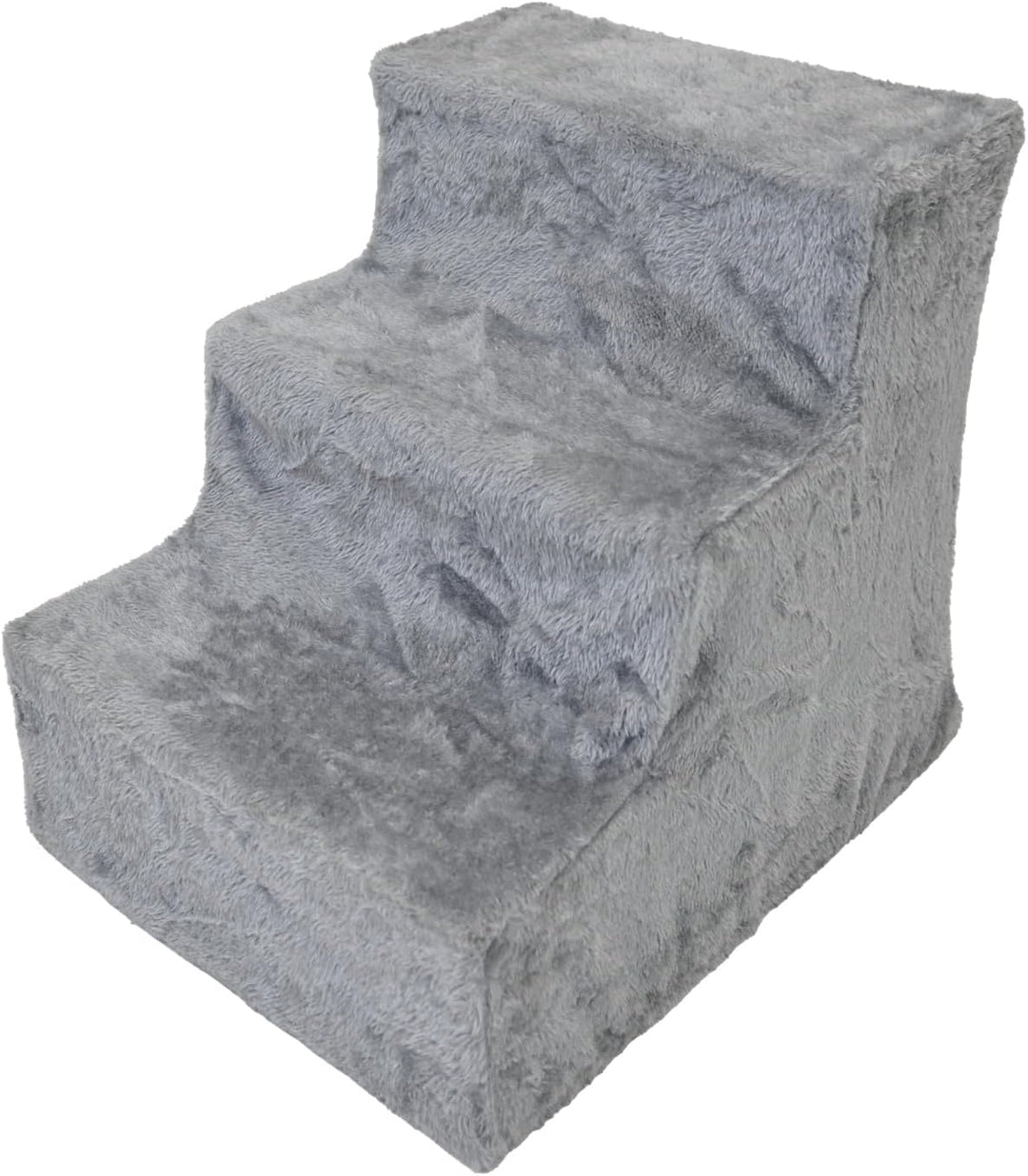 TRUTZHOLM Hundetreppe 3 Stufen Hunderampe für Bett und Sofa, Abnehmbarer, waschbarer Plüschbezug in