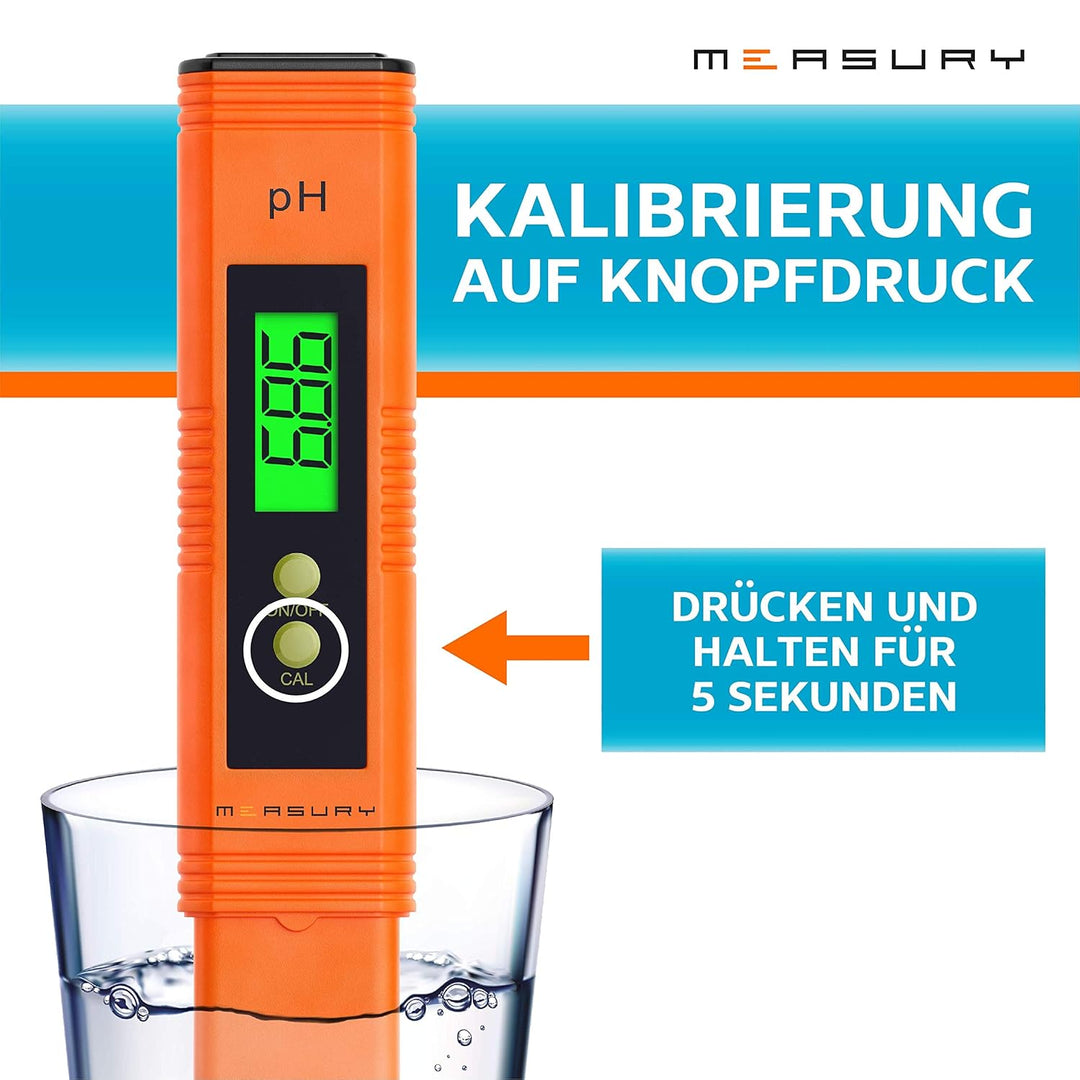PH Wert Messgerät Pool, PH Messgerät Pool Digital, PH Meter Wein, Wasser und Urin, 0.00-14.00 pH Mes