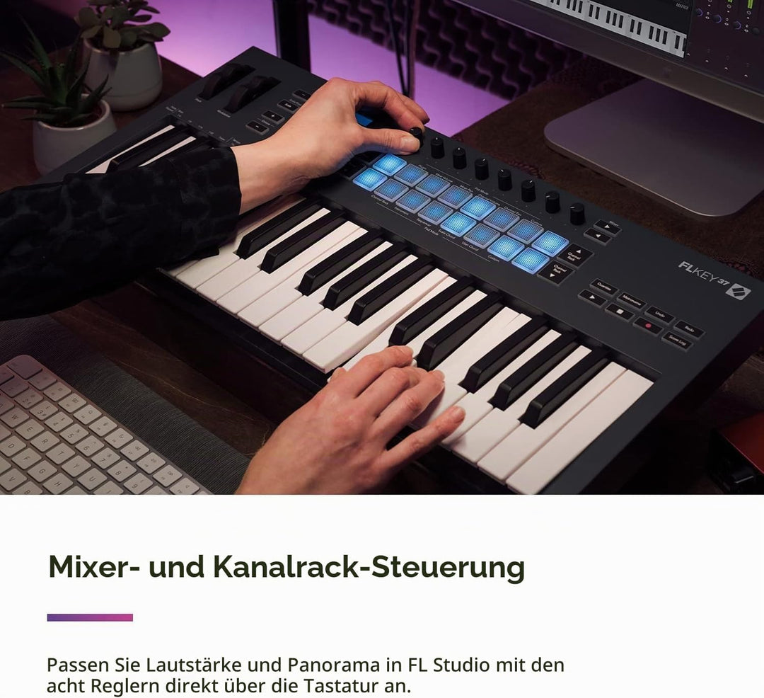 Novation FLkey 37 MIDI-Controller-Keyboard – Nahtlose Integration in FL Studio mit Akkord- und Skale