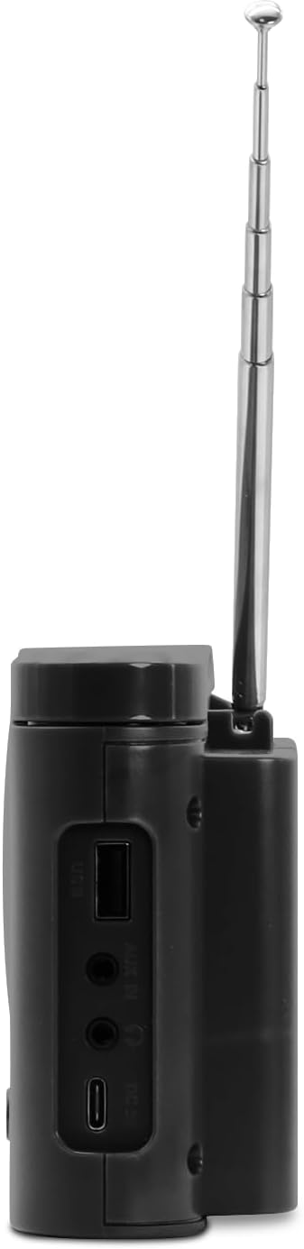 MOOOV 477254 Tragbares Digitalradio Dab/Dab Plus/FM, Bluetooth und USB – Weckerfunktion, Farbdisplay