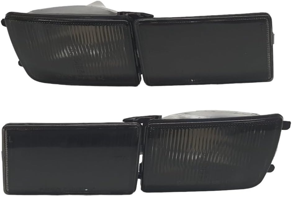 goingfast Front- Blinker Blinkleuchten + kurze Blenden Schwarz Set Links+Rechts Eintragungsfrei