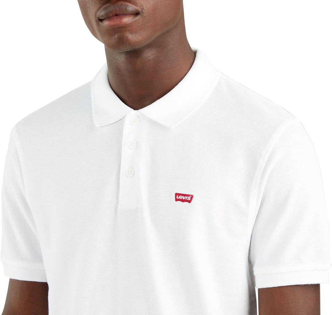 Levi's Herren Housemark Polo Chesthit Logo T-Shirt XL Weiss (White +), XL Weiss (White +)