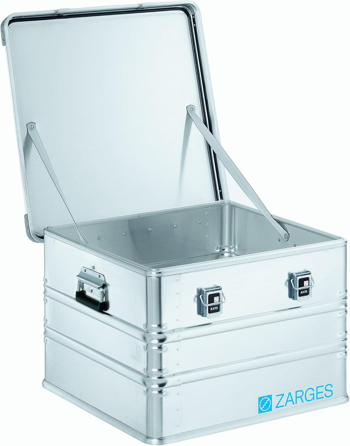 Zarges K470; 115l, IM: 550x550x380mm, silber, 550x550x380mm (internal), 550x550x380mm (Internal)