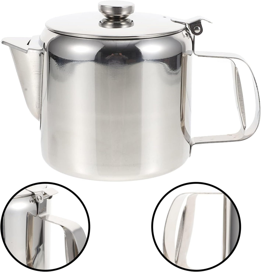 Cabilock Wasserkessel Edelstahl Teekessel Teekanne mit Griff Edelstahl Kessel Camping Teakettle Tee