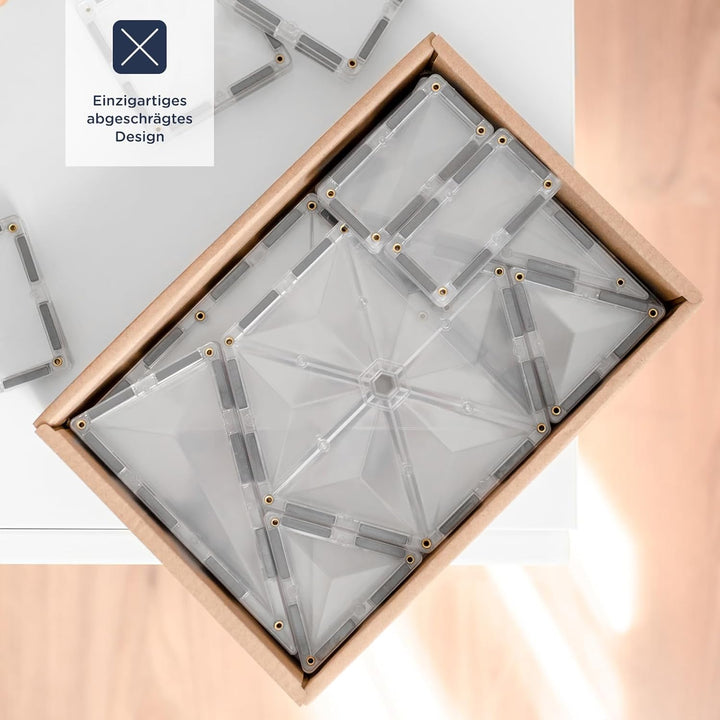 CONNETIX Magnetbausteine Klar Starterpaket, 34 Stück