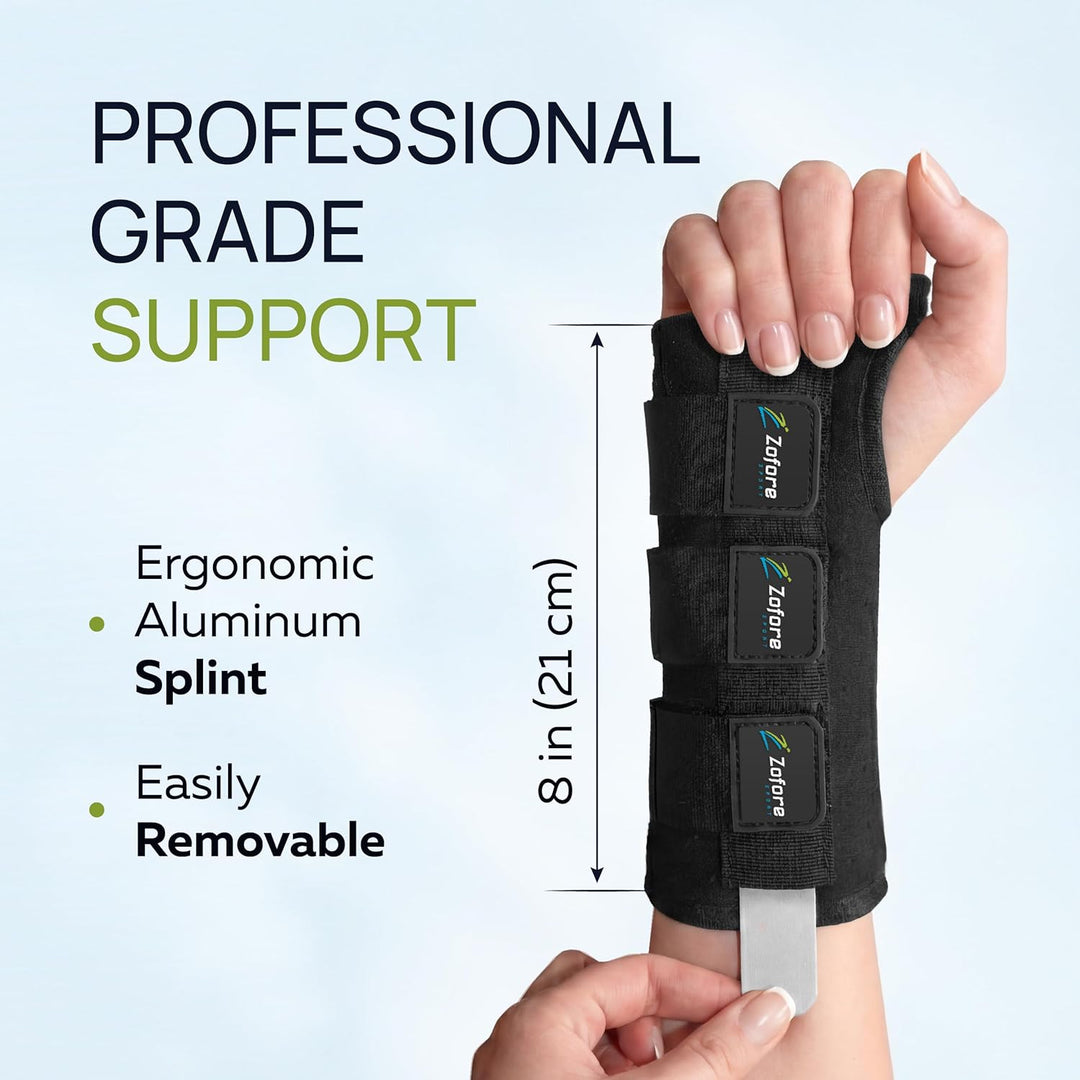 Karpaltunnel Handgelenkstütze mit Metallschiene-Stabilisator - Zur Linderung von Tendinitis Arthriti