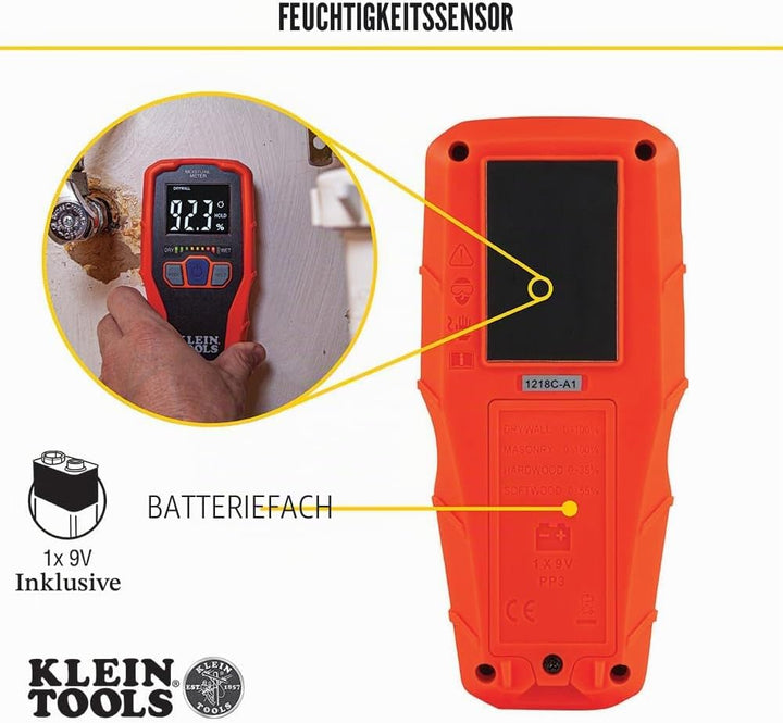Klein Tools ET140 Materialfeuchtemessgeraet Messbereich Baufeuchtigkeit (Bereich) 0 bis 100% vol Mes
