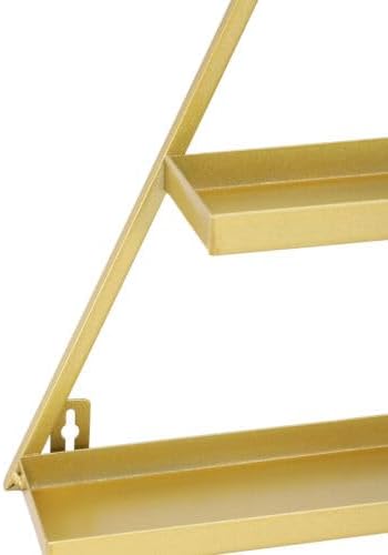 5-Ebenen Golden Eisen Display Racks, 6 Sets Dreiecke Organizer Wandregal Wandmontierte Regale für Na