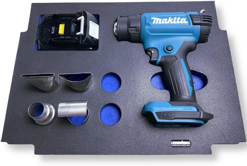 SCHWÄBLE® Schaumeinlage Schaumstoffeinlage für Makita Heissluftgebläse DHG181