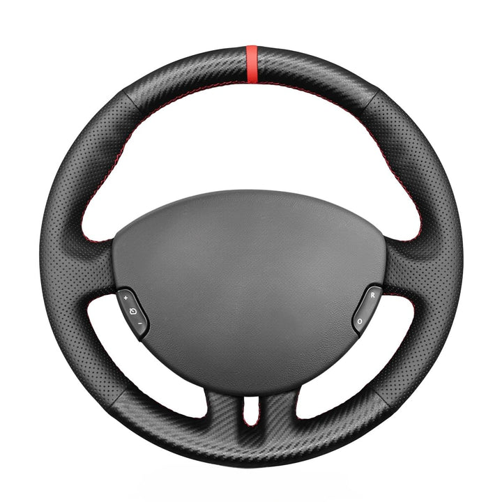 MEWANT Lenkrad-Abdeckung für Renault Clio 3 2005-2012, handgenäht, Lenkradzubehör für Renault Clio S