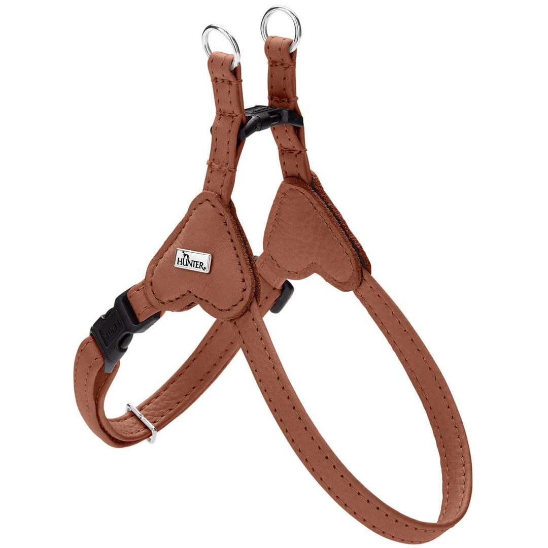 Hunter Hundegeschirr SOHO MINI, Farbe: Cognac, Rindsleder, weich & geschmeidig, fellschonend, leicht