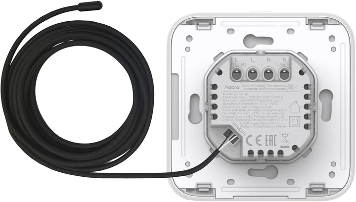 Aqara Thread/Zigbee Fussbodenheizung Thermostat W500, 16A Elektrische Heizung mit NTC Fussbodenfühle