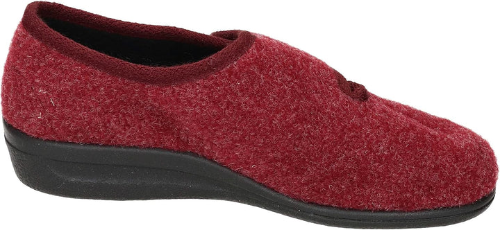 Manitu Damen Home Hausschuh 38 EU Rot, 38 EU Rot