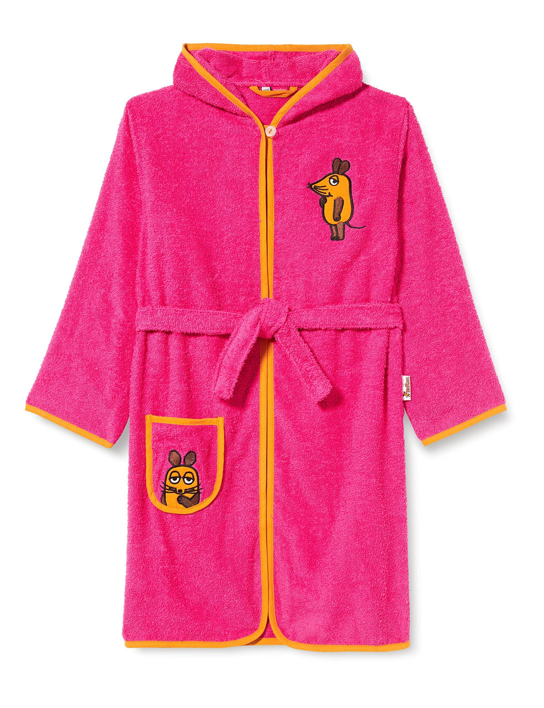 Playshoes Unisex Kinder Frottee-Bademantel Morgenmantel 134-140 pink Die Maus, 134-140 pink Die Maus