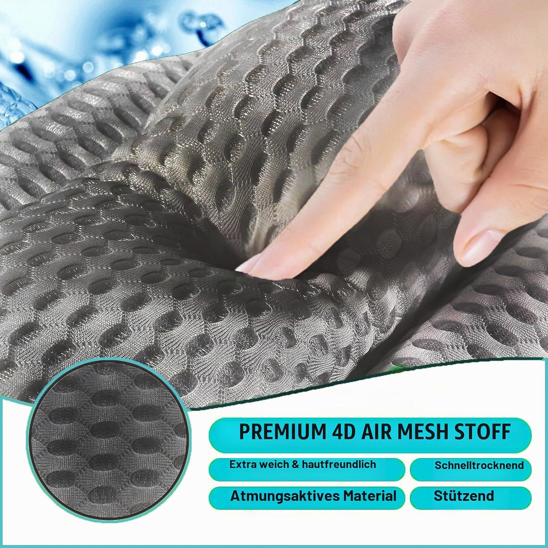 Badewannenkissen aus weichem Memory-Schaum, rutschfest, für Nacken und Rücken, mit 4D-Belüftung und