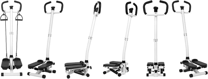 Stepper Hydraulische AVCE Lenker Stepper Fitness mit Display Mini Stepper mit 2 Saiten für hydraulis