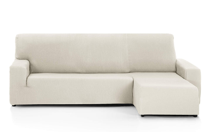 Martina Home - Sofabezug für Chaise Longue, Modell Túnez, Stoff, Elfenbeinfarbe, kurzes Eckteil rech