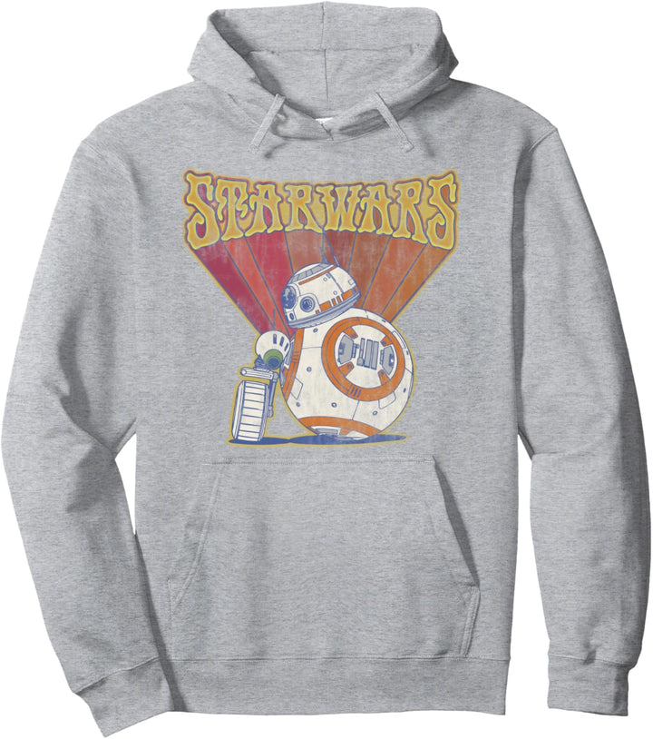 Star Wars The Rise of Skywalker BB-8 D-0 Vintage Duo Pullover Hoodie