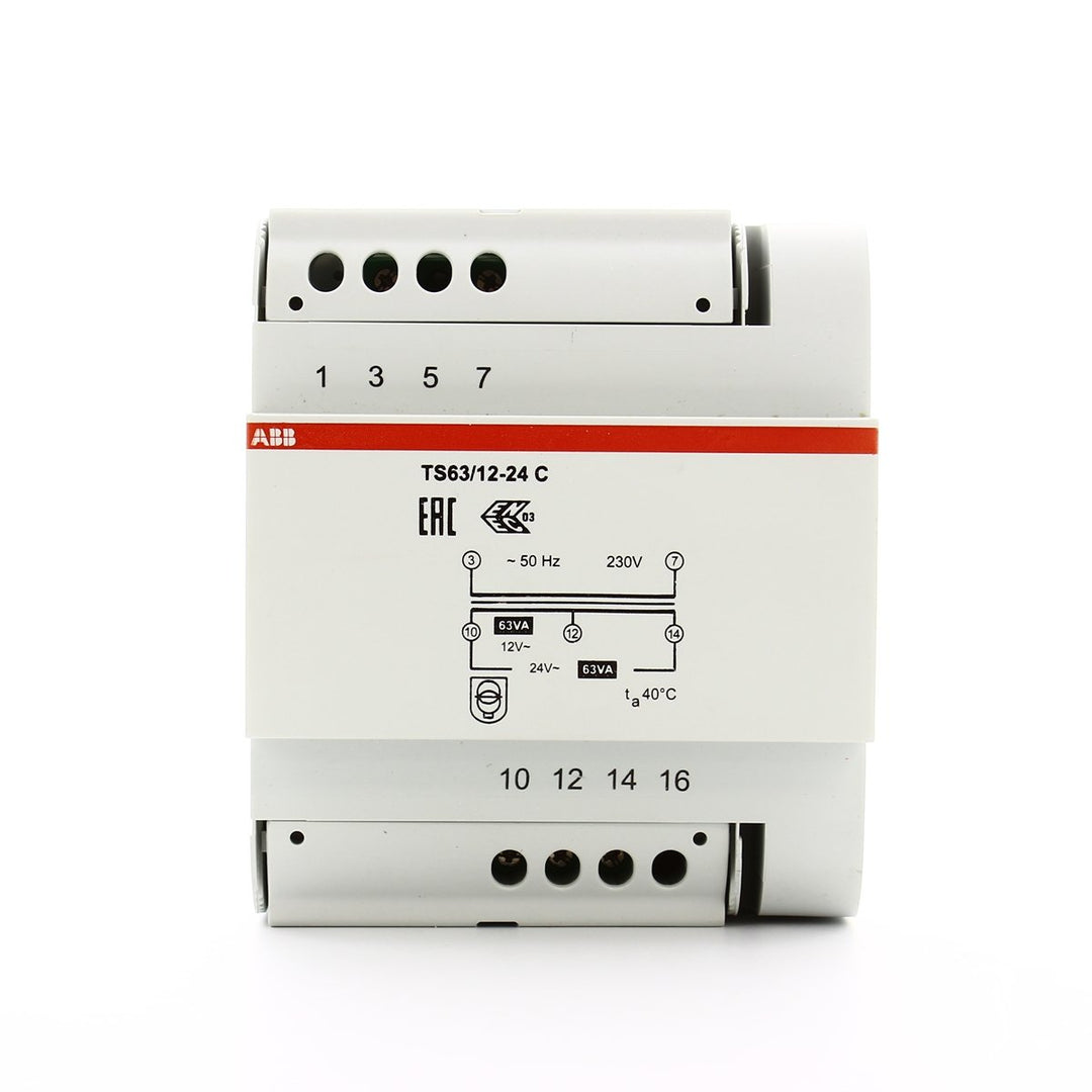 ABB TS63/12-24C Trafo 63VA 12-24V, Weiss