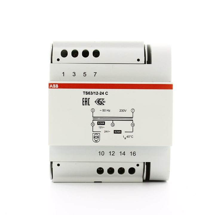 ABB TS63/12-24C Trafo 63VA 12-24V, Weiss