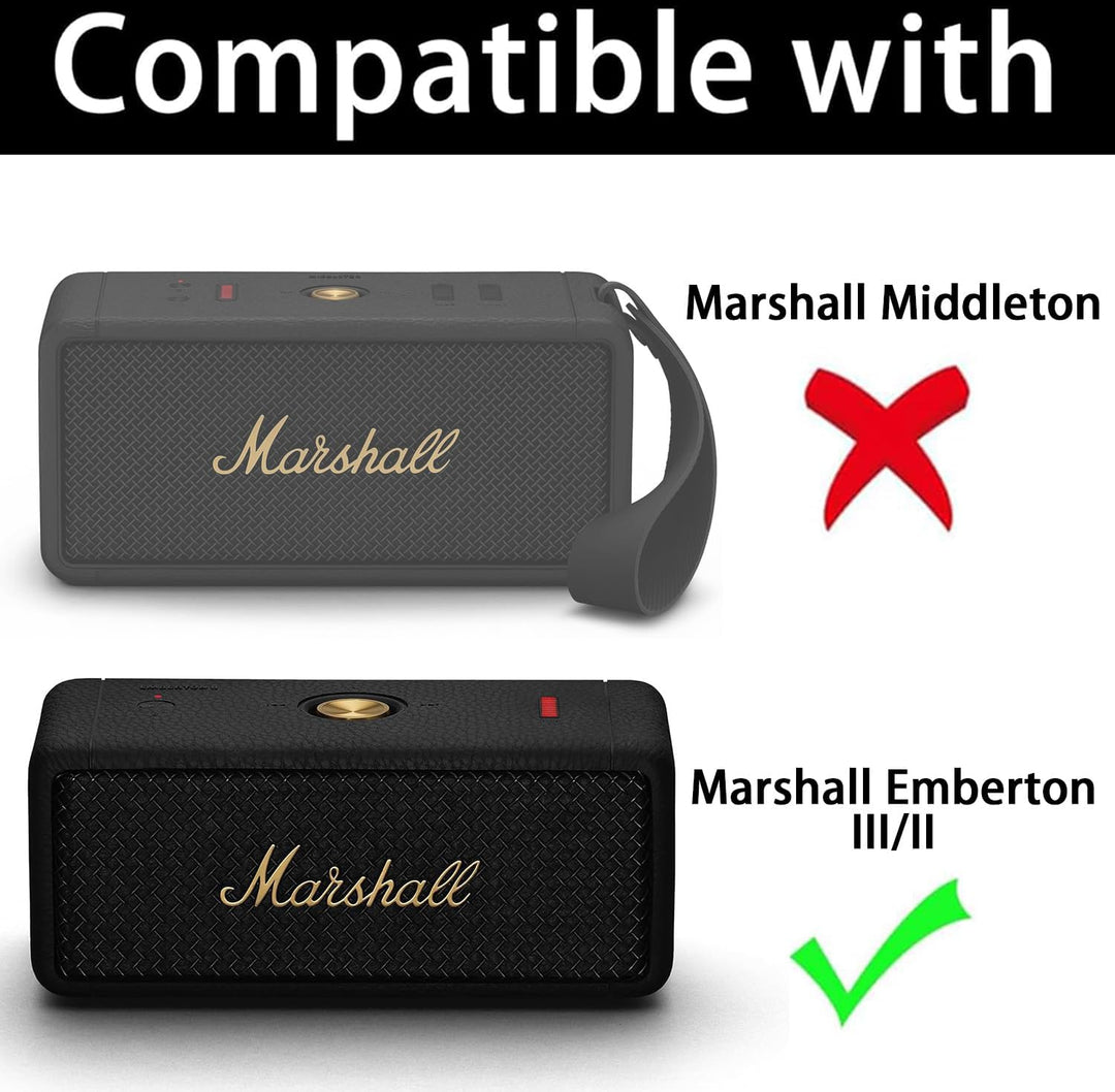 Aenllosi Harte Tasche Hülle für Marshall Emberton/Marshall Emberton II Tragbaren Bluetooth Lautsprec