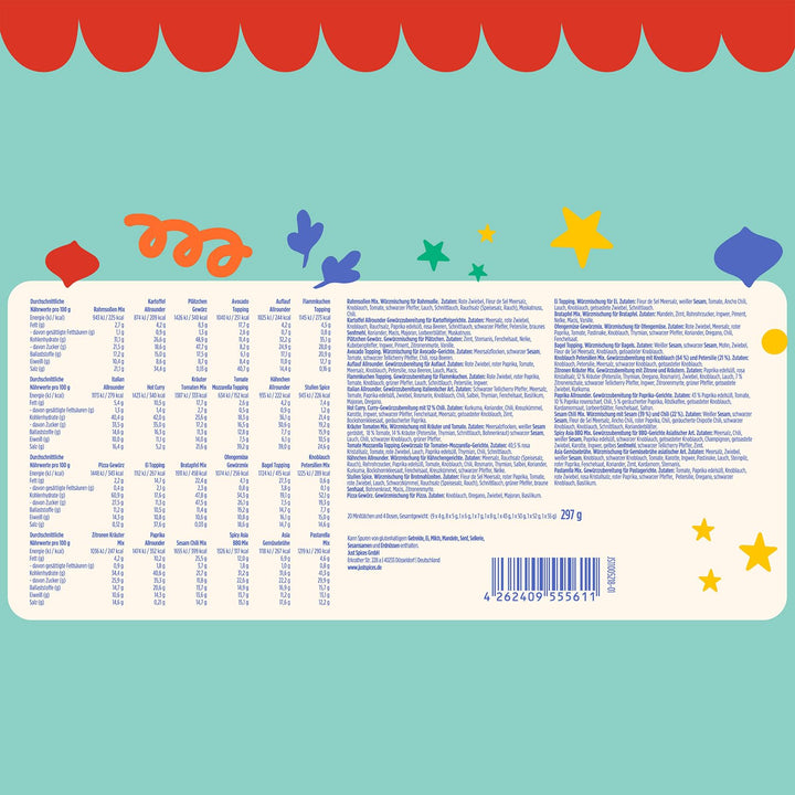 Just Spices Medium Gewürz Adventskalender 2025 I 24 leckere Gewürzmixe und Rezepte I Mit 20 Gewürztü