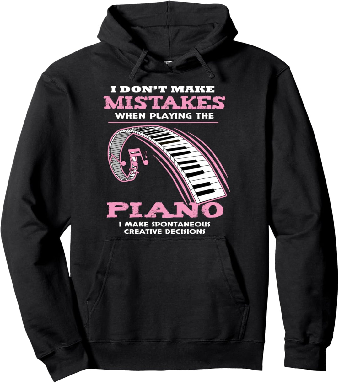 Klavier Musiker Musikinstrumente Band Pullover Hoodie