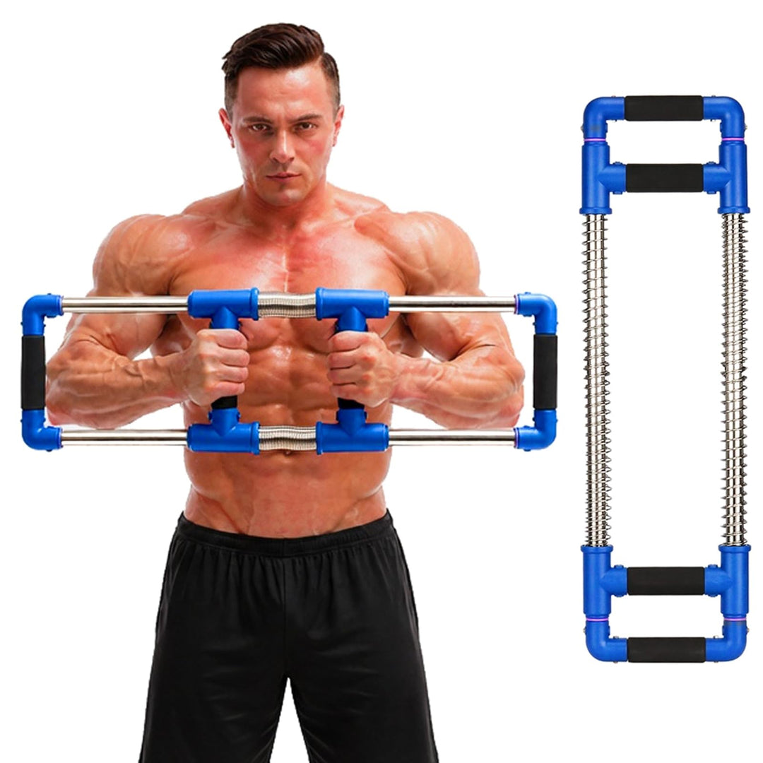 GoFitness Push Down Bar Brusttrainer Fitnessgerät für Zuhause - Krafttraining Sportgerät für Brustmu