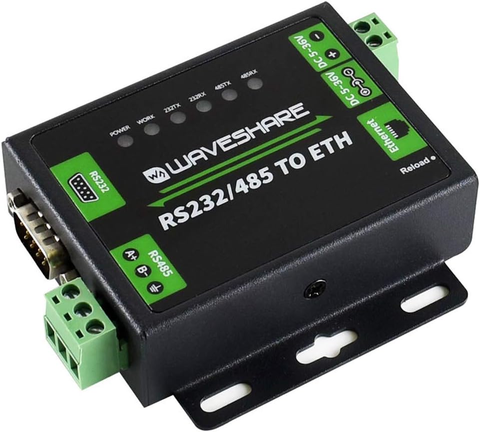 IBest Industrial RS232/RS485 to Ethernet Converter Module with Both RS232 and RS485 Interface Work I