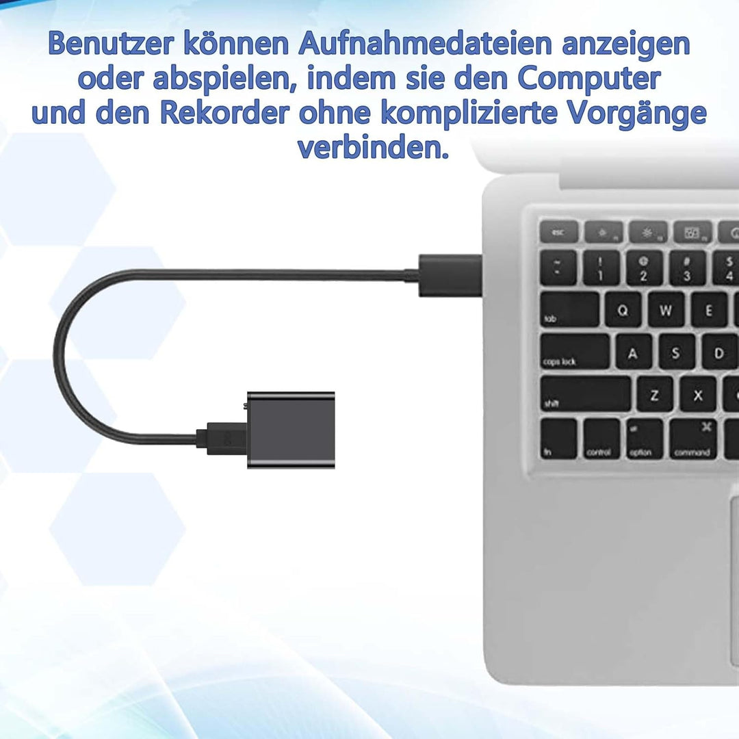 【Eingebauter Magnet Nur 0,95 cm dick】 Diktiergerät Mini,Aufnahmegerät Spionage,Spion abhörgerät,Spio