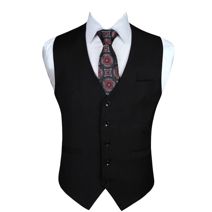 Enlision Anzugweste für Herren Formelle Einfarbige Weste Hochzeit Elegant Anzugwesten Business Weste