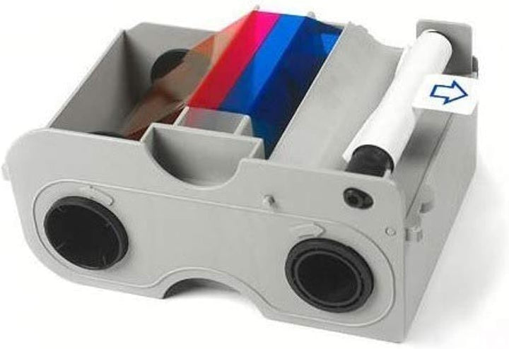 Fargo DTC1000 YMCKO Farbbandkassette mit Reinigungsrolle - 45000, Ymcko