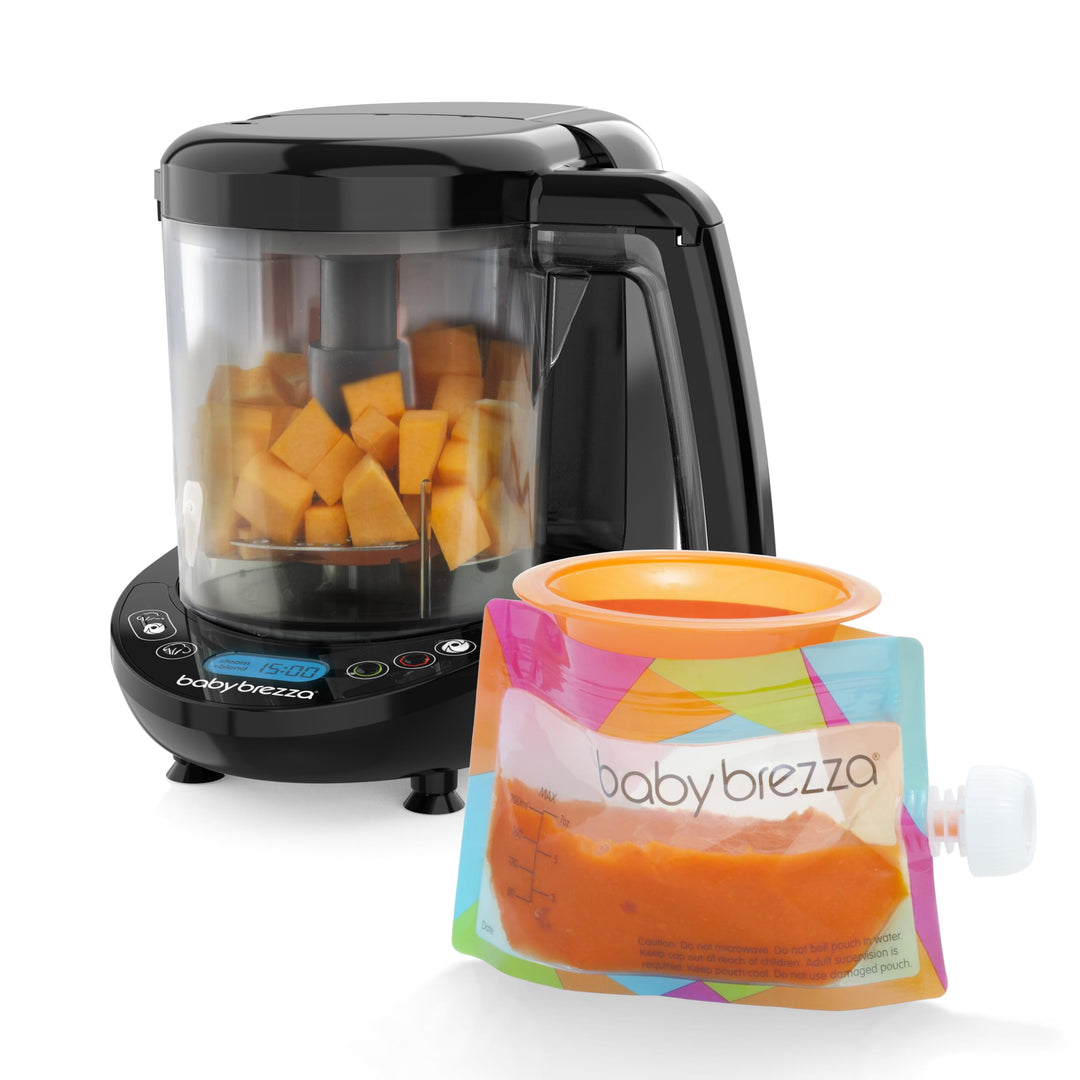 Baby Brezza Food Maker Deluxe – 3-in-1 Babynahrungszubereiter (Dampfgaren, Mixen, Kombi), 800 ml Bab