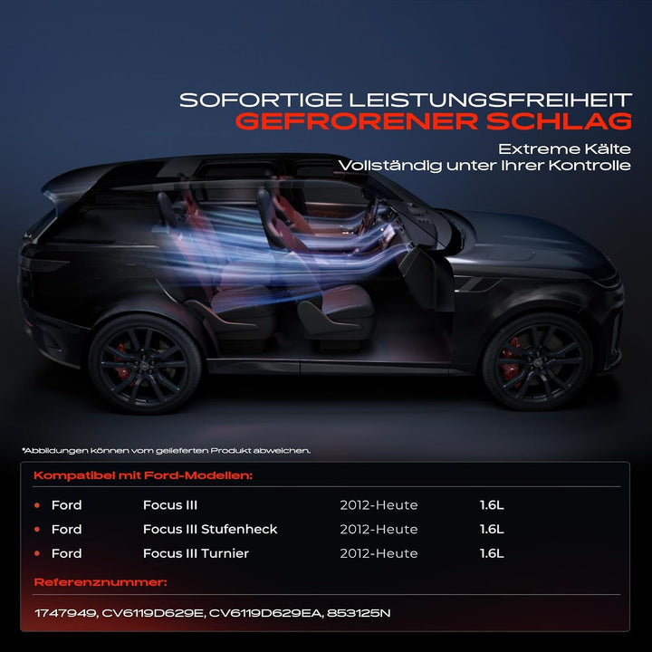Frankberg 1x Klimakompressor Klimaanlage Kompatibel mit Focus III 1.6L 2012-Heute Focus III Stufenhe