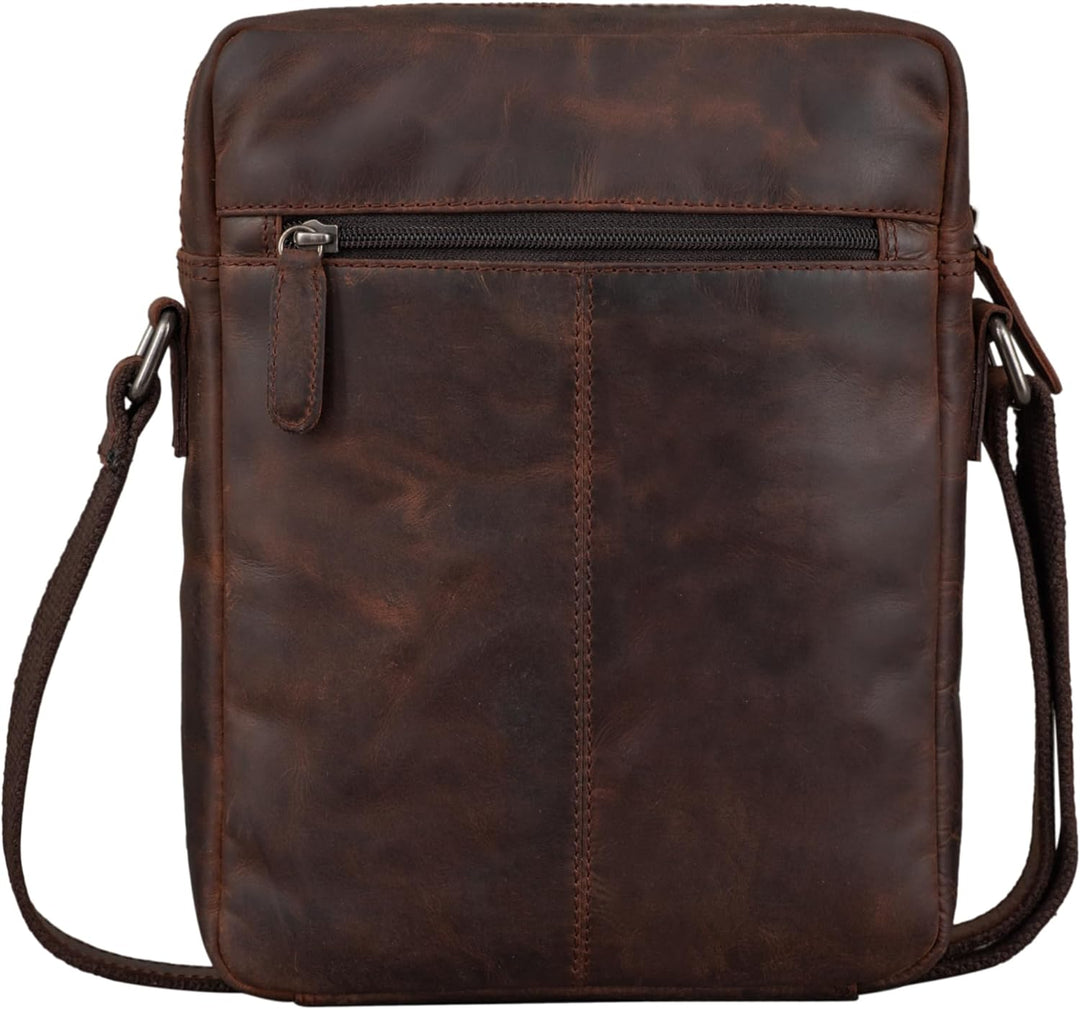 STILORD 'Fox' Herrentasche Leder Vintage Messenger Bag Männer Handtasche klein für 10,1 bis 10,5 Zol