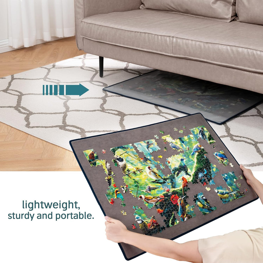 Tektalk Puzzle Board, tragbare Puzzlematte mit staubdichter Abdeckung zur Aufbewahrung von Puzzles,