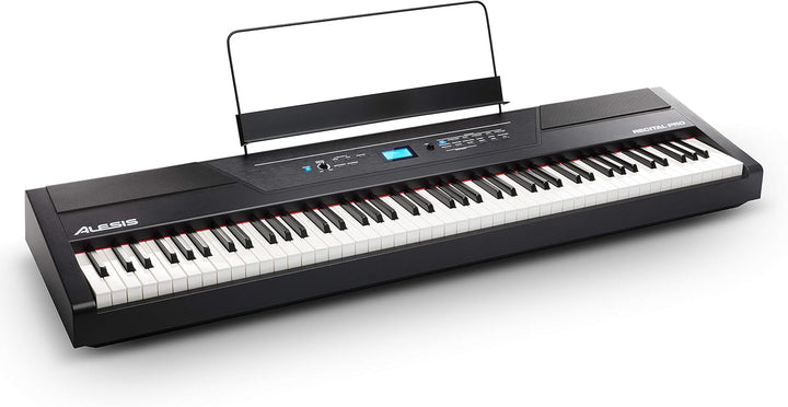 Alesis Recital Pro 88- Tasten Digital Piano E Klavier mit Hammermechanik, eingebauten 20 Watt Lautsp