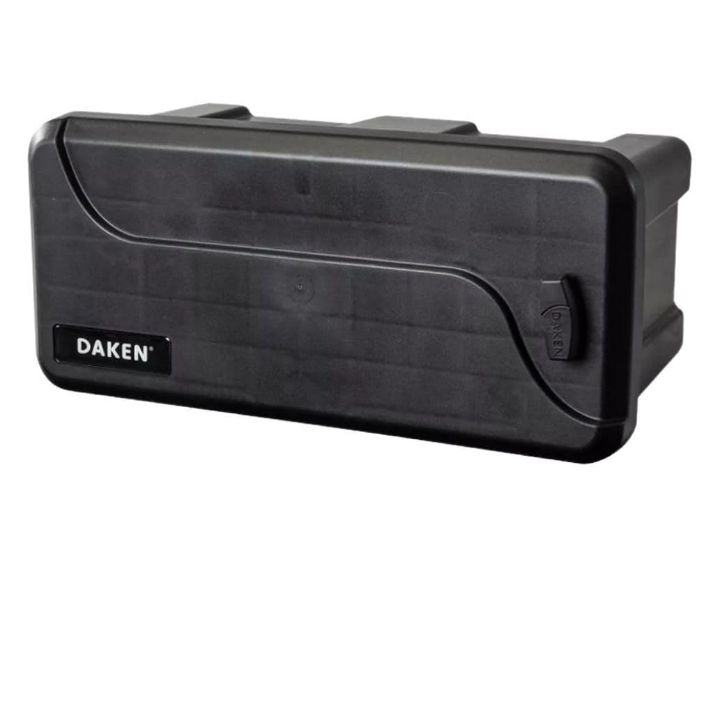 Daken Blackit 1 Deichselbox 550x250x295mm Werkzeugkasten Anhänger Transportkiste Kunsstoff Schwarz (