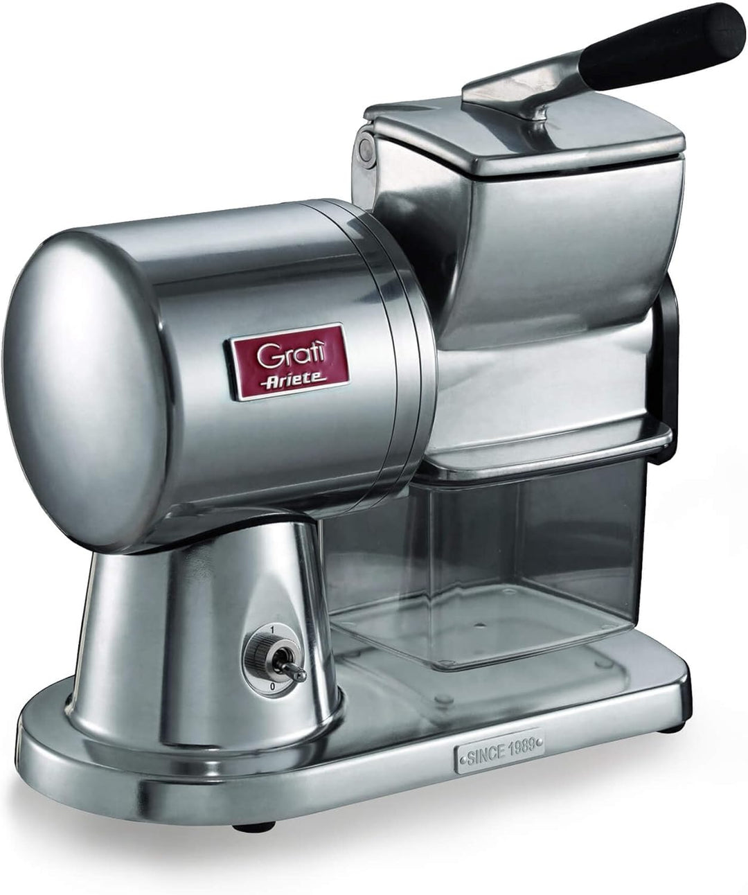 Ariete, 449 Gratì Superior, elektrische Profi-Reibe aus Druckgussaluminium für Käse, Brot, Schokolad
