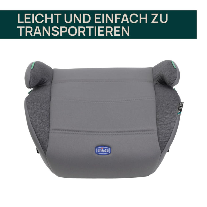 Chicco Quasar Fix i-Size, Kinderautositz 7-12 Jahre (126-150 cm), Gewicht 23-36 kg, Gruppe 3, einfac