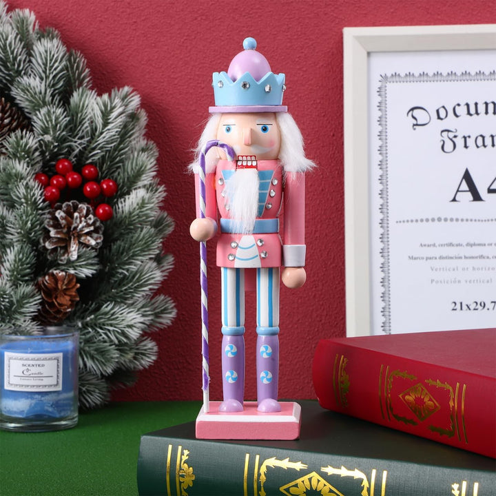 JECOMPRIS Weihnachts-Soldat-Nussknacker-Dekoration Holz 25 4 cm Nussknacker-Figur Weihnachtsdekorati
