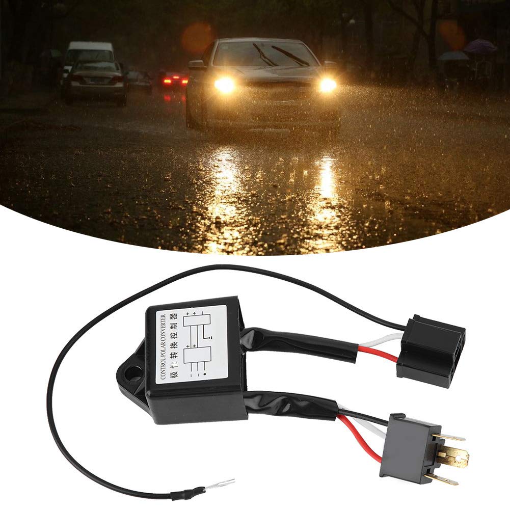 Scheinwerfer-Polaritätskonverter, 2 Stück, LED-Negativ-Konverter, Negativschalter-Adapter, Polarität