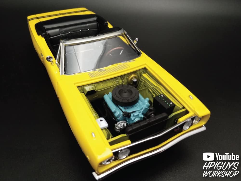 MPC 1968 Dodge Coronet Cabrio mit Anhänger im Massstab 1:25