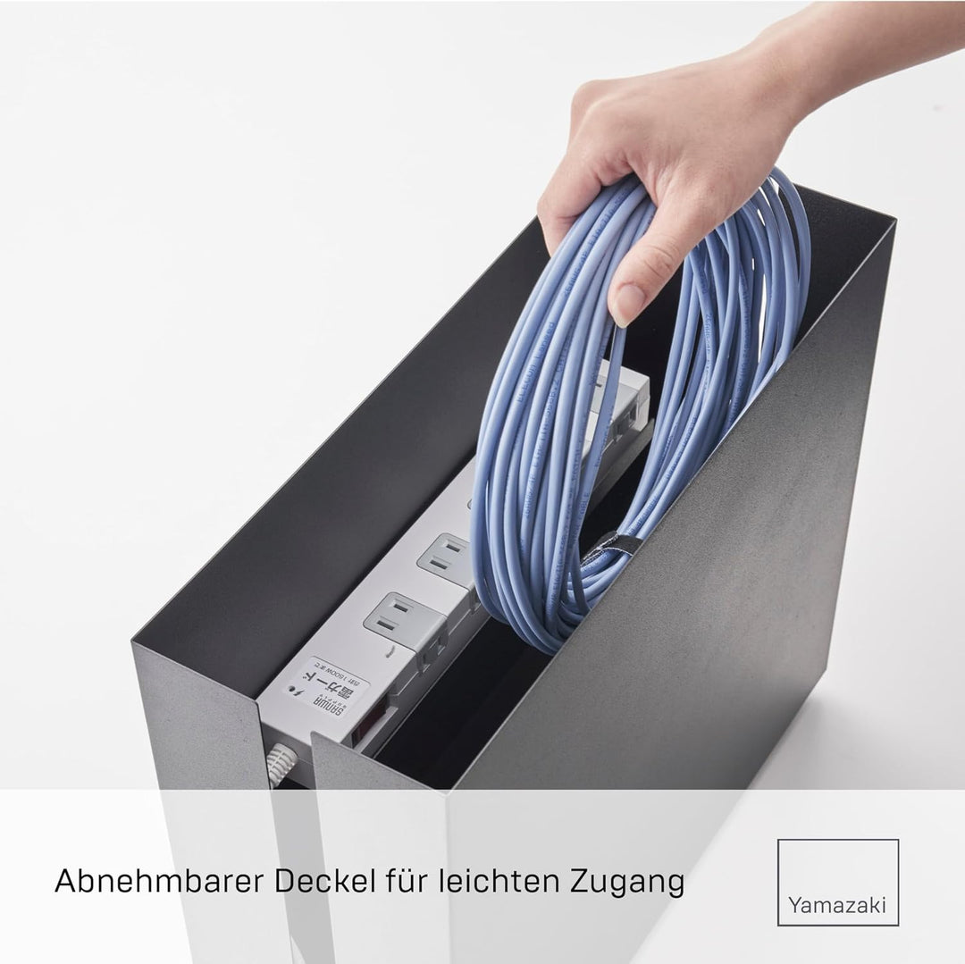 Yamazaki Tower Kabelabdeckungen, Metall, Schwarz, One Size One Size Schwarz, One Size Schwarz