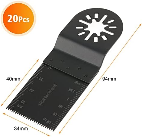 Oszillierende Sägeblätter Kit 20 tlg Sägeblatt Oszillierendes Zubehör Set Starlock zubehör Multitool