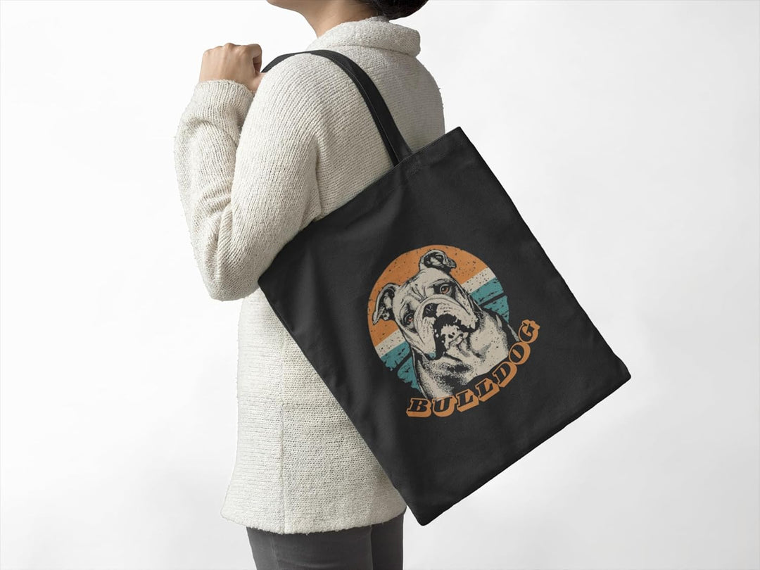 rainUP Fairtrade Einkaufstasche mit Hundemotiv, einzigartiger Stil, aus 100 % Bio-Baumwolle, Fairtra