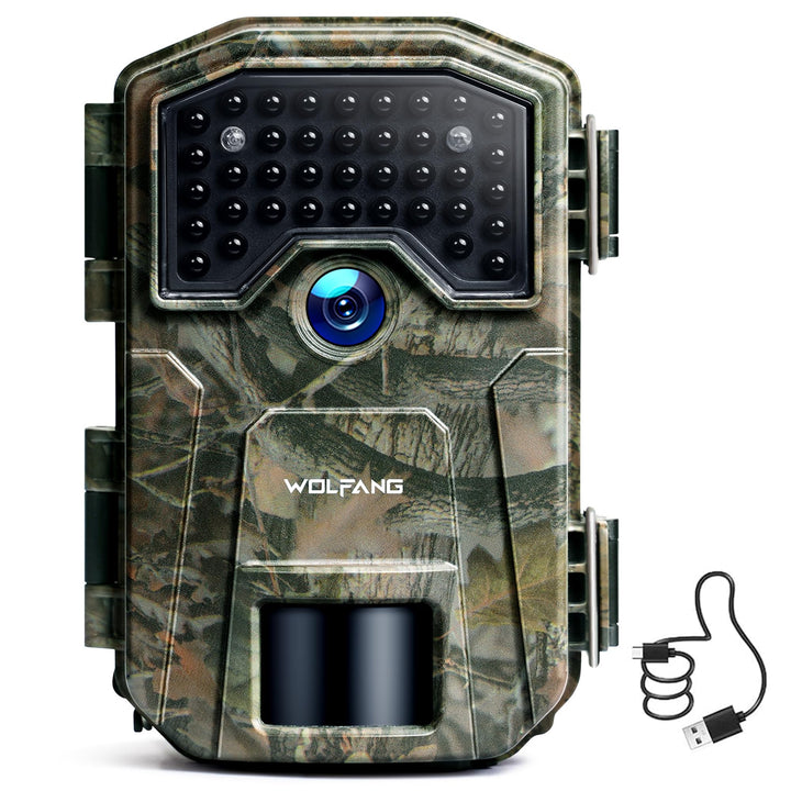 WOLFANG Wildkamera, 4K 48MP Trail Kamera mit 36pcs 940nm IR LEDs Nachtsicht Aktiviert Wasserdicht IP