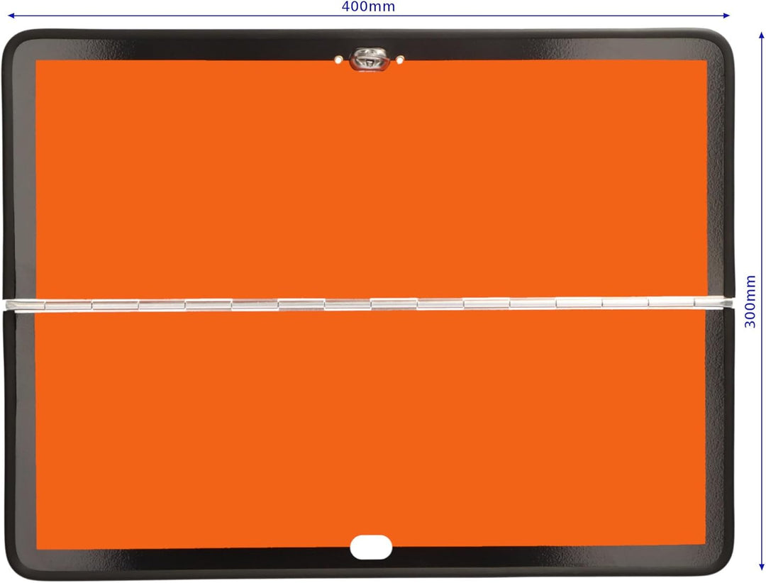 SAMETRUCK ADR Gefahrgut Warntafel Orange horizontal klappbar Warnschild LKW NFZ GGVS 400x300mm