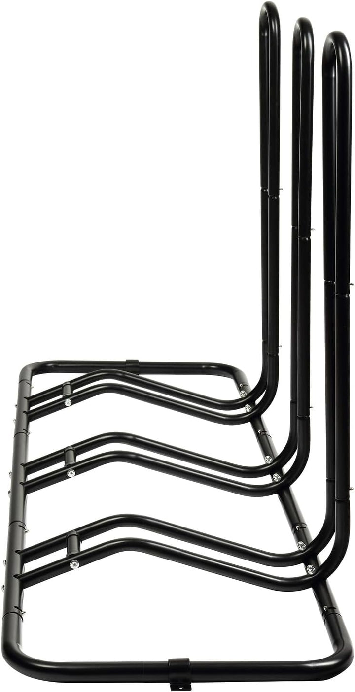 Schramm® Fahrradständer erweiterbar in schwarz Bodenständer freistehend Radständer Standparker Fahrr